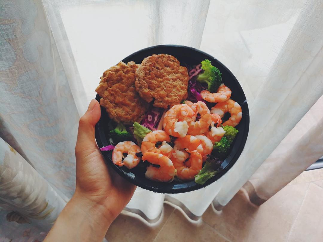 高蛋白减肥鸡肉饼