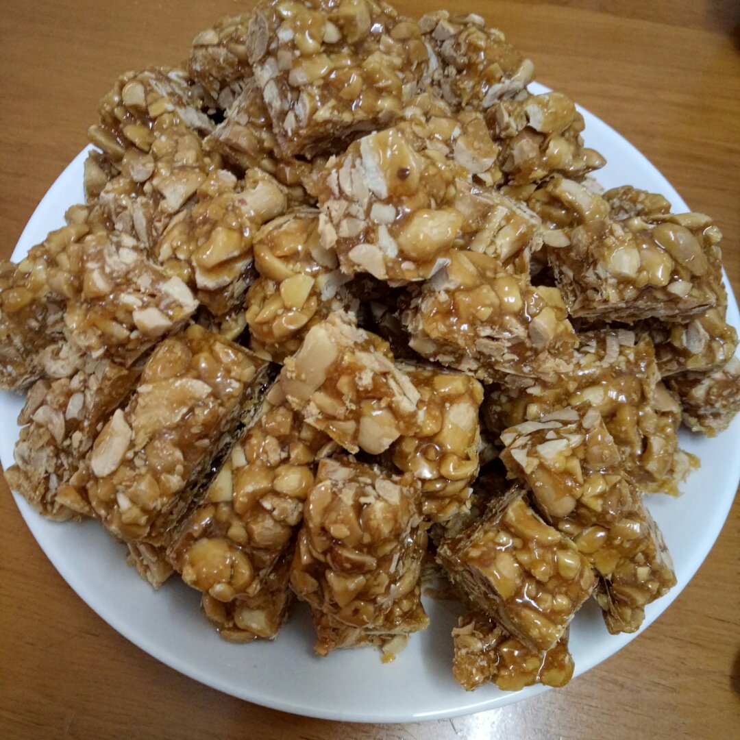 无水无油香脆花生糖