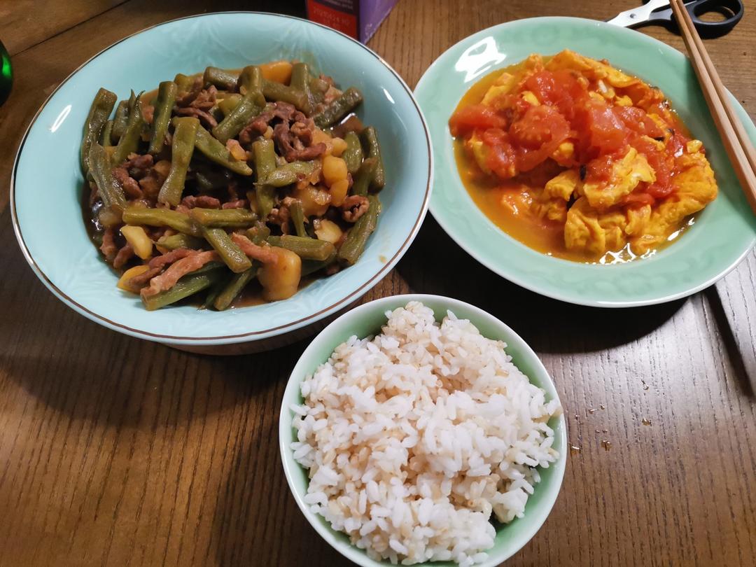 土豆豆角炖肉---我爱家常菜