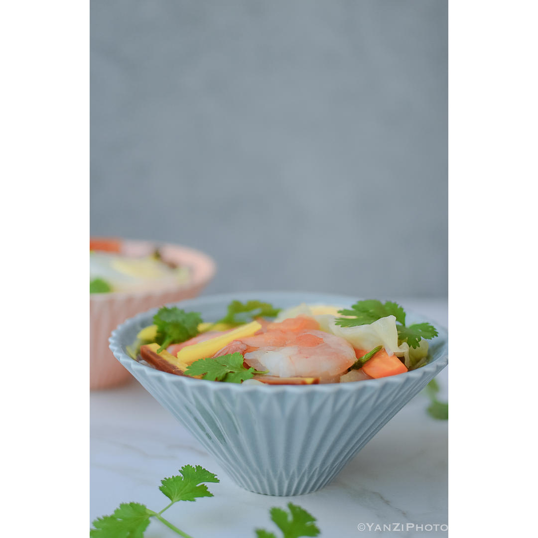 虾仁味噌乌冬面