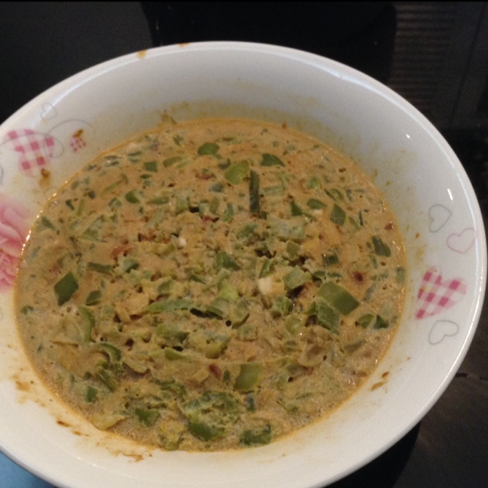 东北菜 蒸辣椒焖子