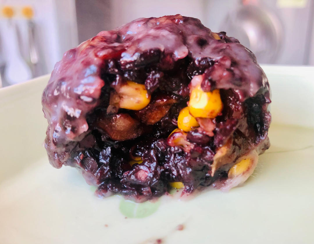 低脂饱腹的无糖杂粮粘豆包