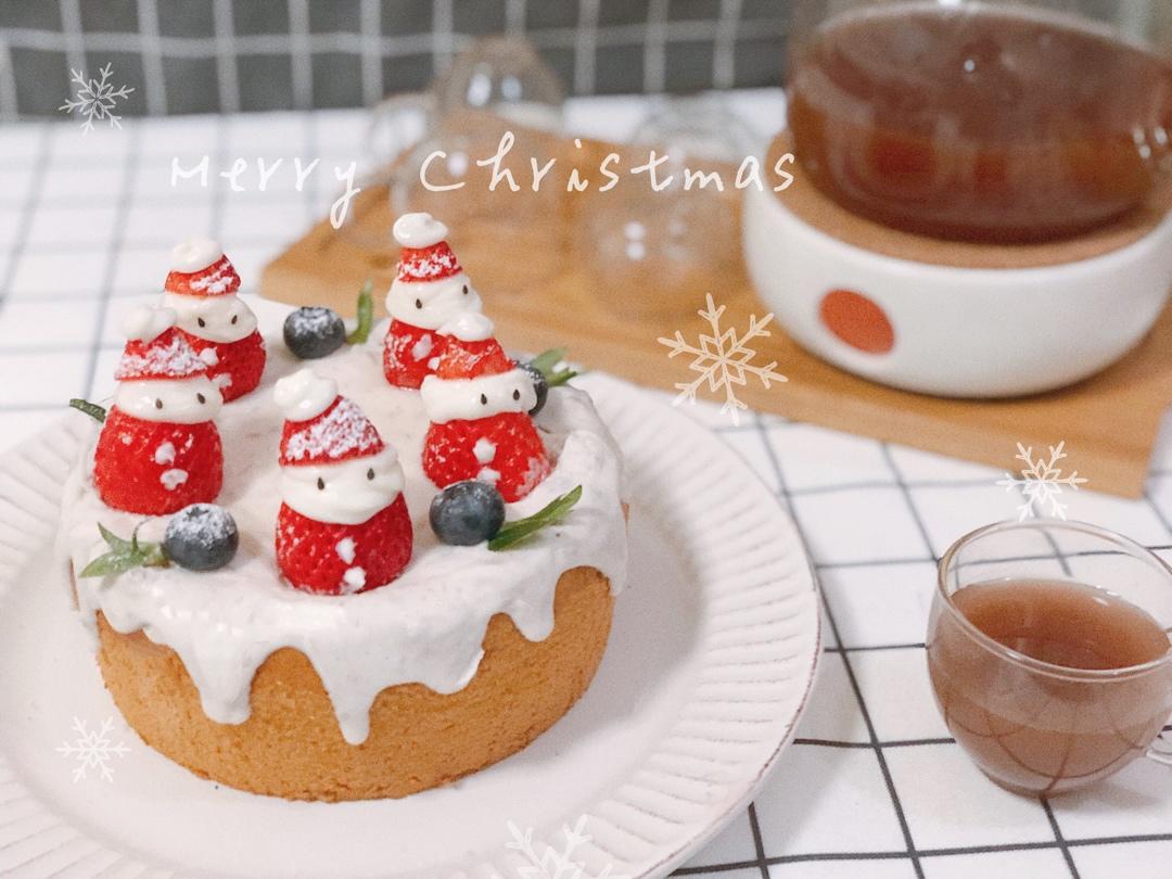 圣诞咖啡底蛋糕6寸（无糖无奶油，芋泥馅）