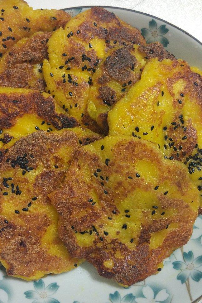 快乐祺祺做的南瓜饼