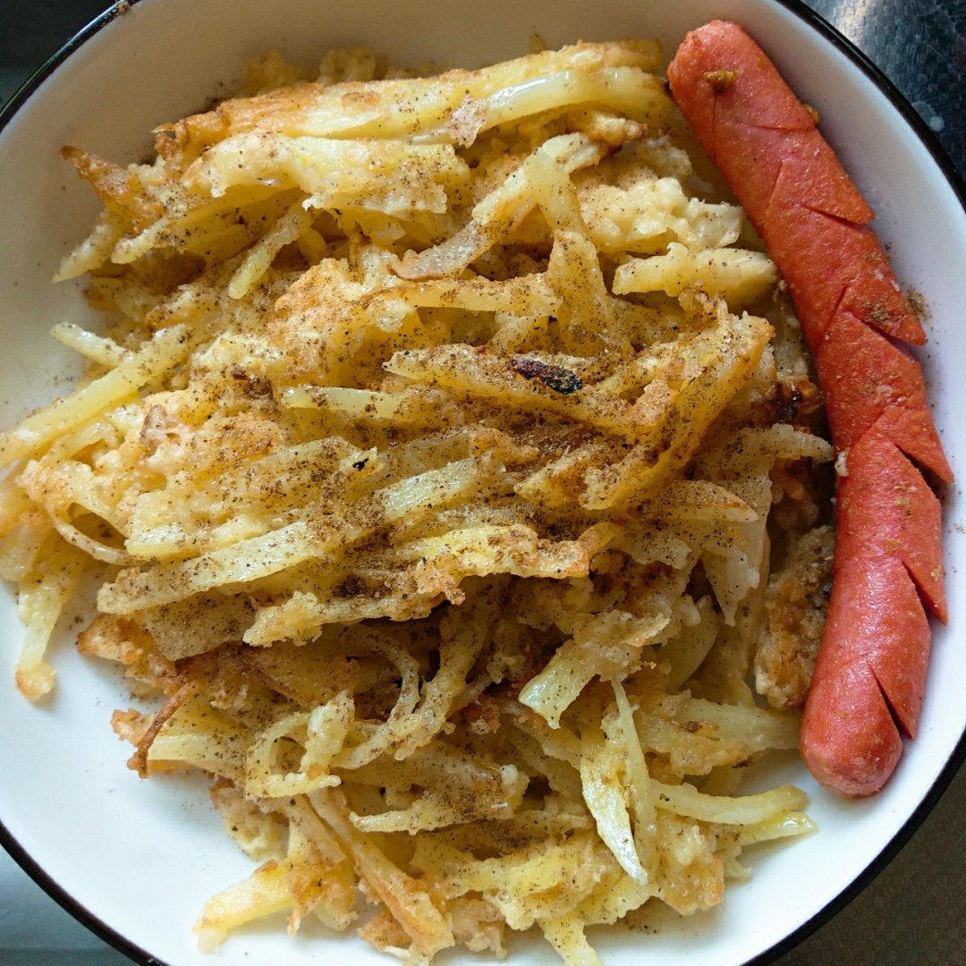 土豆丝鸡蛋饼