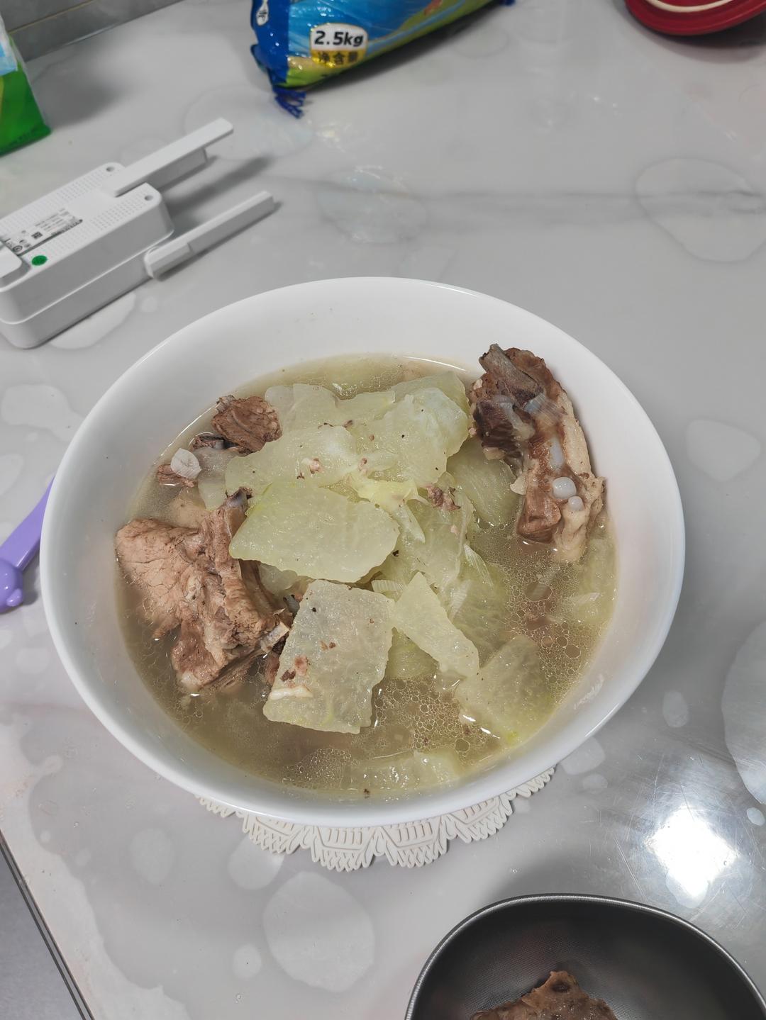 冬瓜排骨汤，夏天的味道