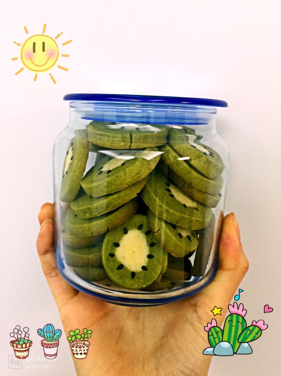 抹茶猕猴桃黄油饼干