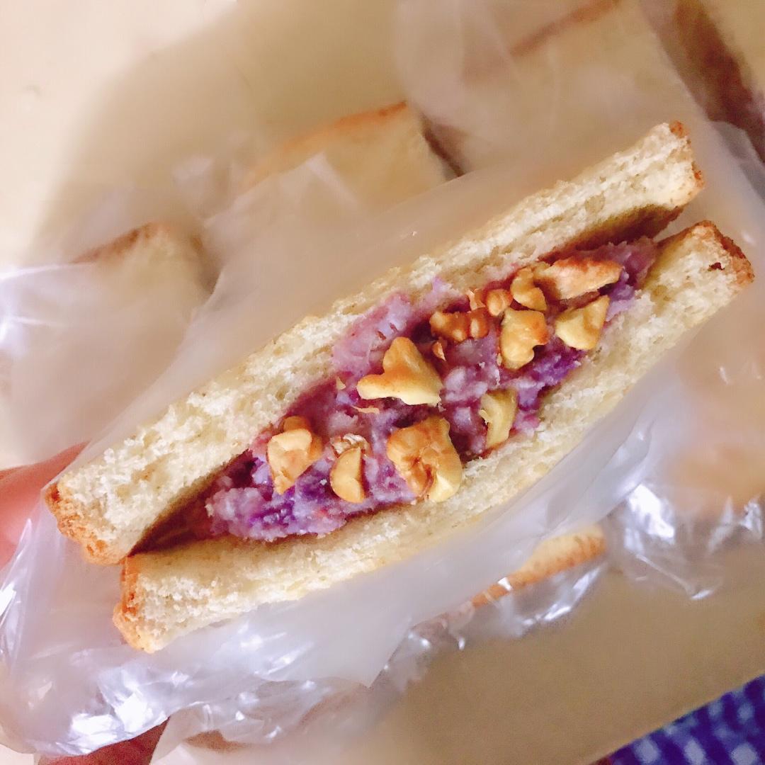 全麦红豆芋泥三明治｜ #Healthybreakfast#
