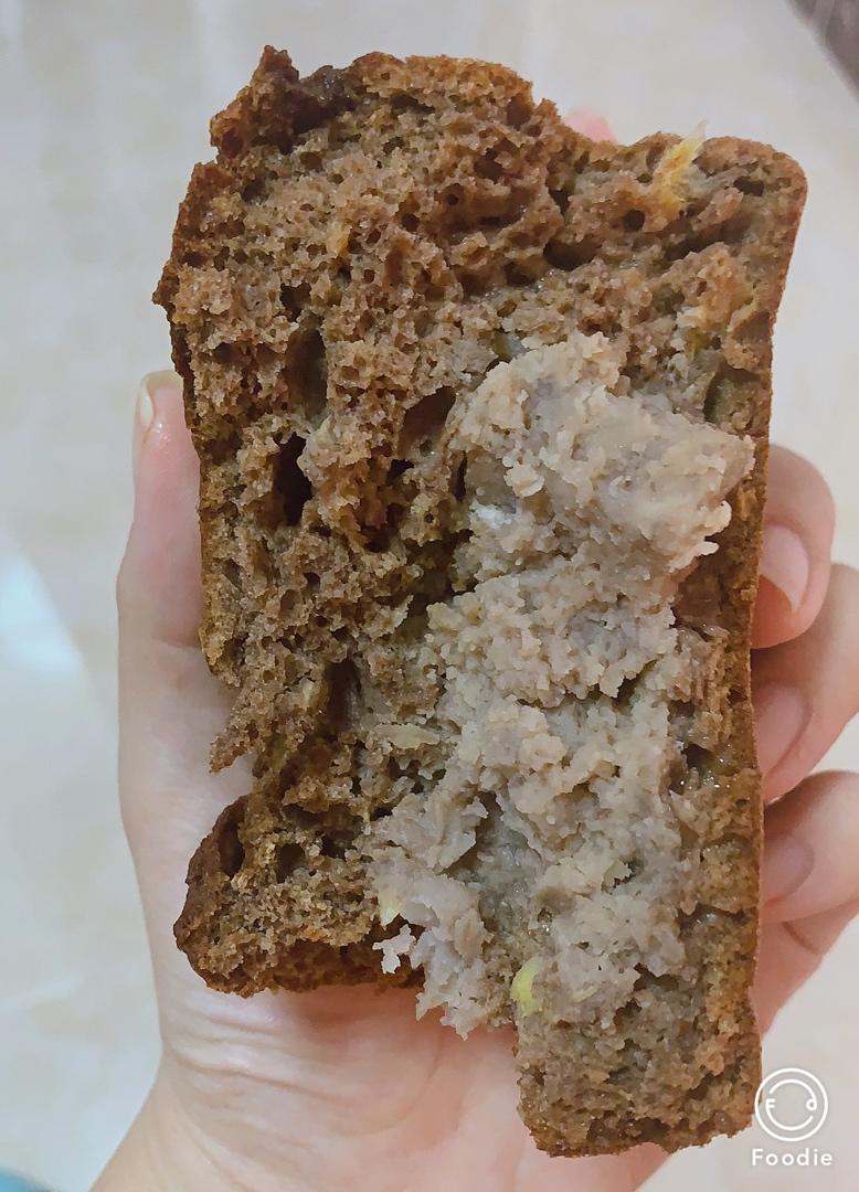 红豆香芋快手面包丨健康·烘焙