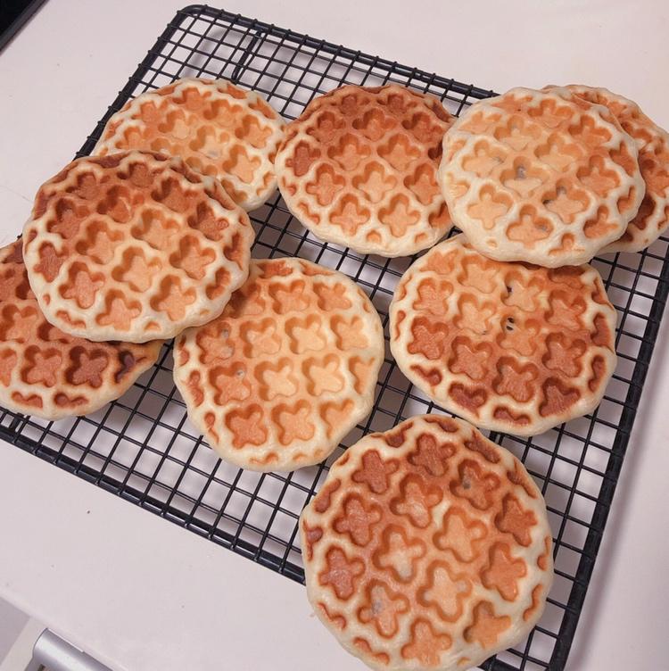 红糖麻薯华夫饼