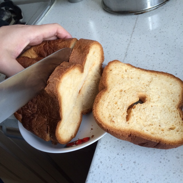 超级好吃的原味面包（面包机版）