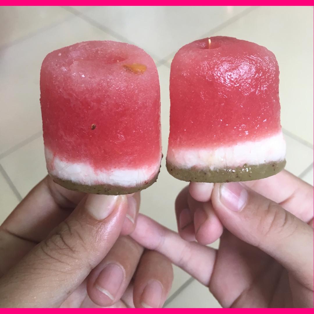 f木木屋做的西瓜冰棍