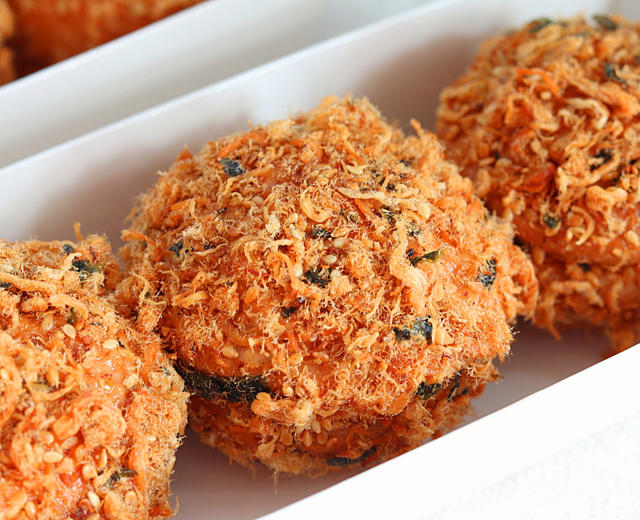 网红之海苔肉松小贝,咸香松软回味无穷!的做法