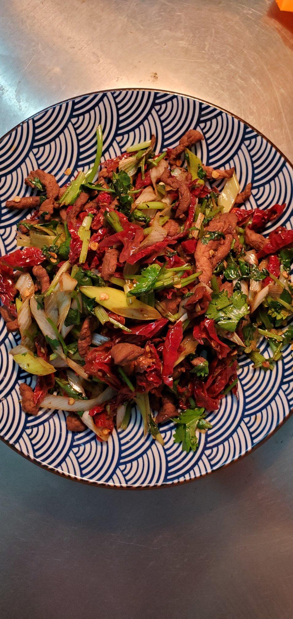 香辣肉丝 Spicy Shredded Pork with Coriander