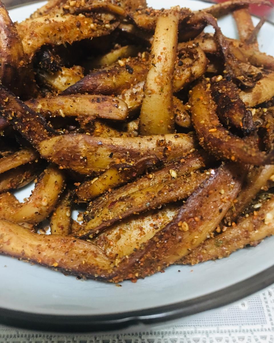 好吃到尖叫的香辣孜然杏鲍菇
