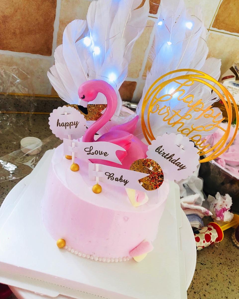 火烈鸟生日蛋糕