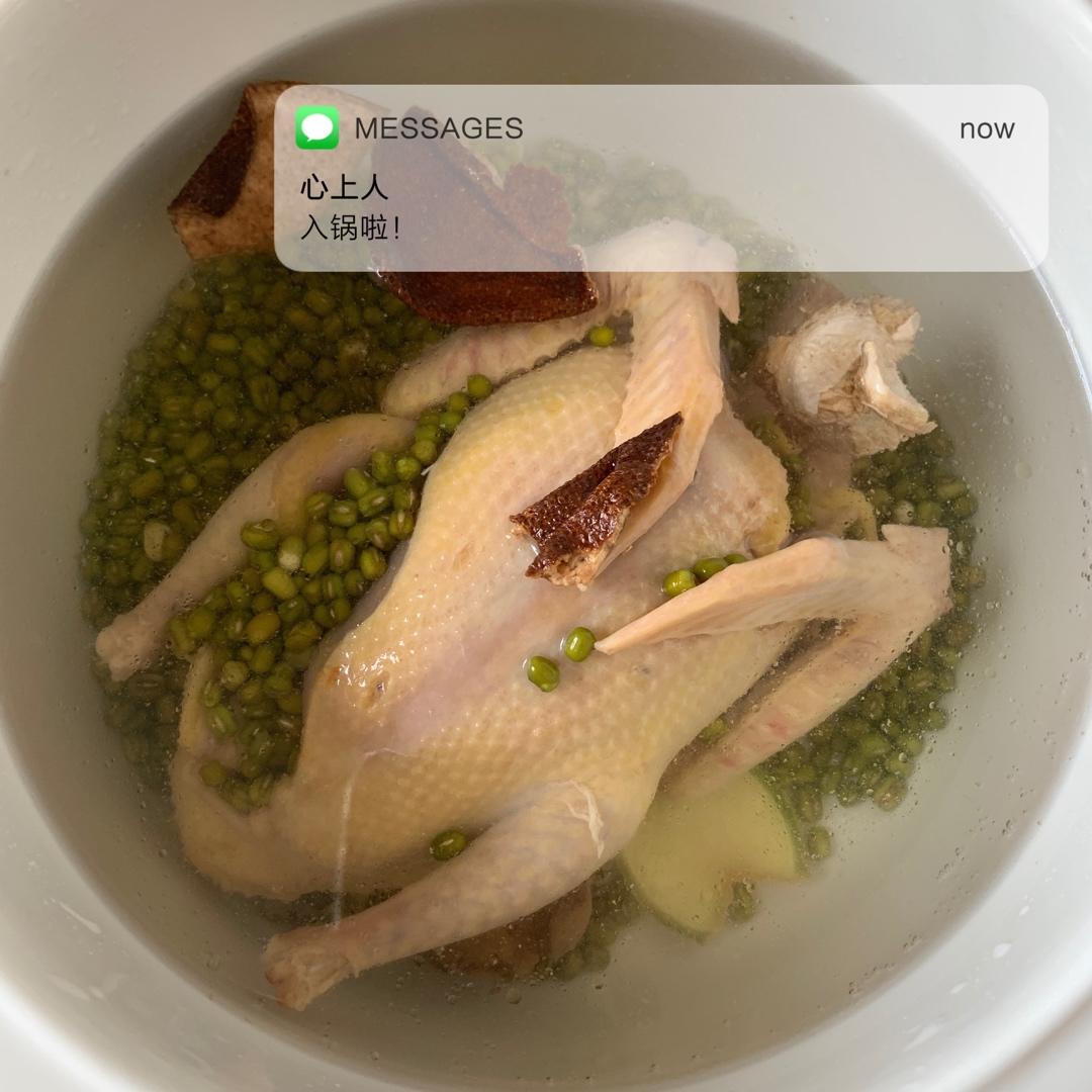 鸽子绿豆汤 （凉血解毒）