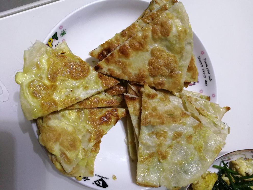 鸡蛋葱油饼                  （更新饼坯保存方法）