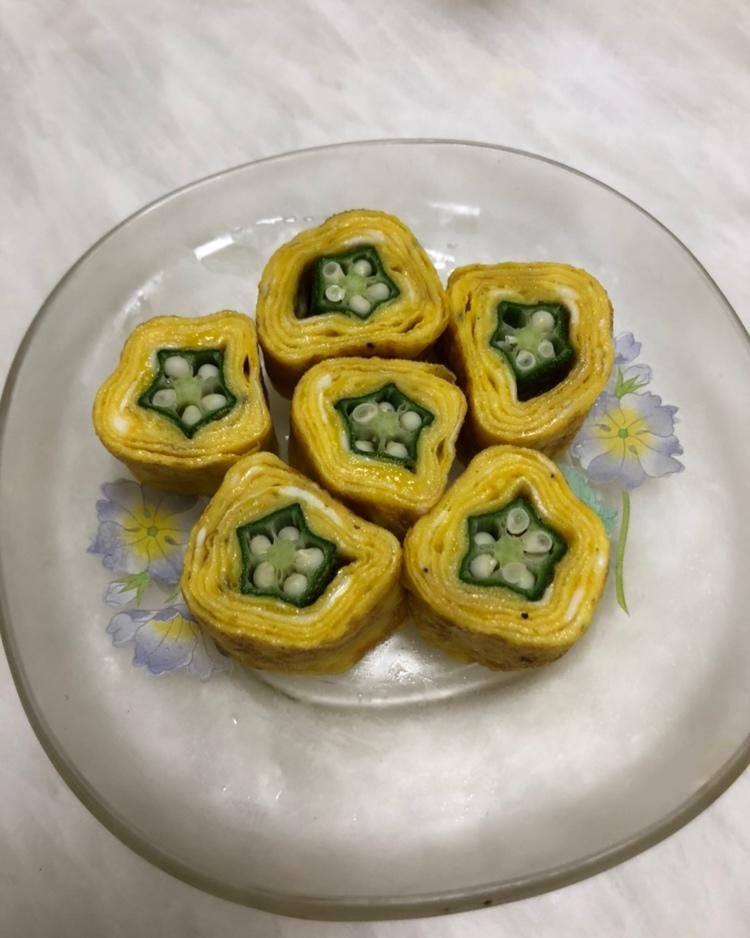 秋葵厚蛋烧