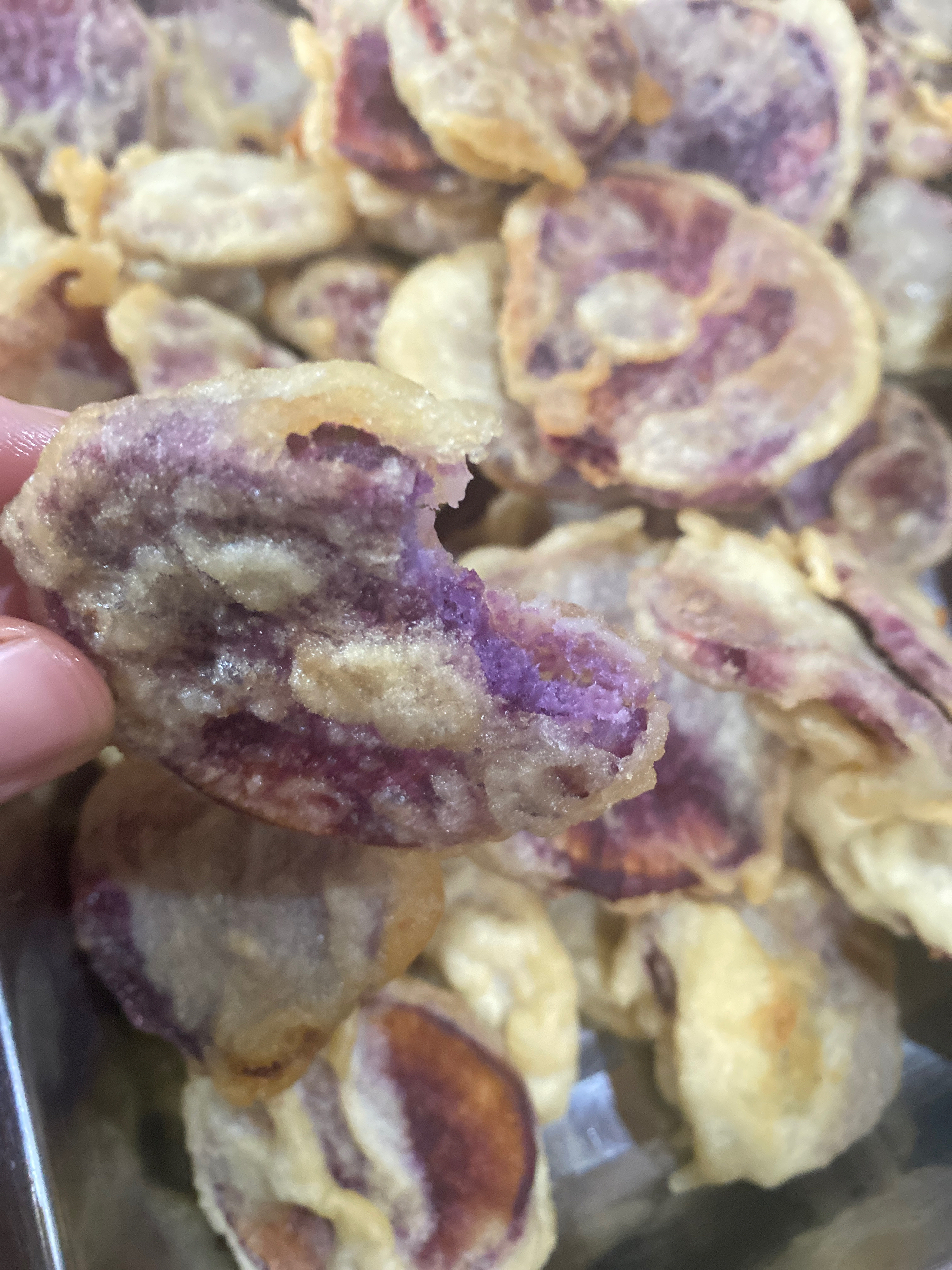 炸紫薯片 潮汕脆脆版的做法 步骤6
