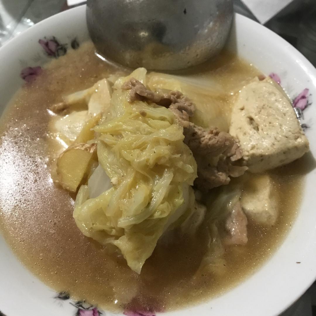 白菜炖豆腐