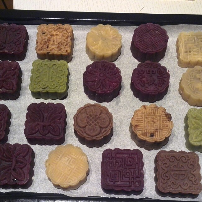 简单方便桃山皮月饼