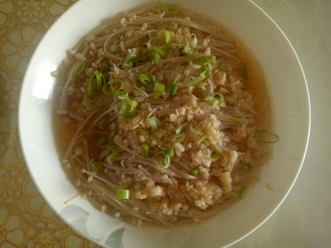 蒜蓉蒸金针菇