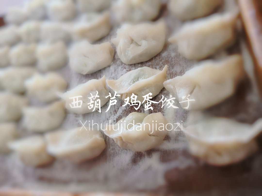 西葫芦鸡蛋虾皮饺子