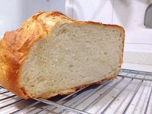 简易汤种白面包 面包机版 兼泡面团大法的做法 步骤3