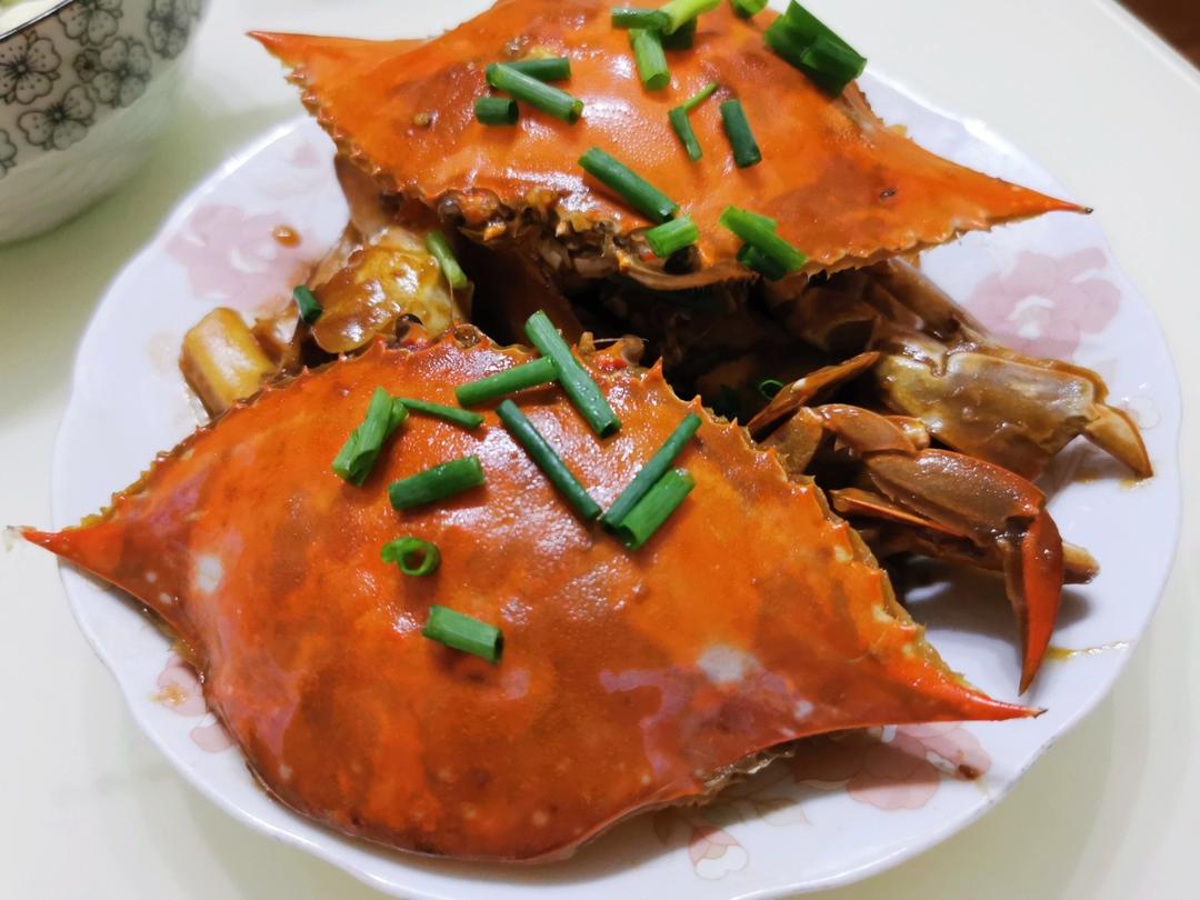 螃蟹炒年糕梭子蟹也ok