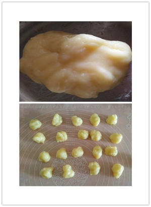 肉松麻薯蛋黄酥的做法 步骤3