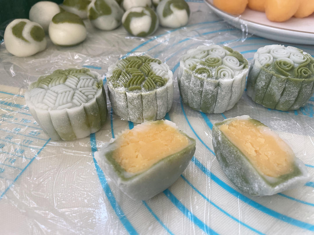 🥮高颜值｜冰皮月饼—6重口味，3天依然软糯Q弹｜快手简单美味｜无需烤箱