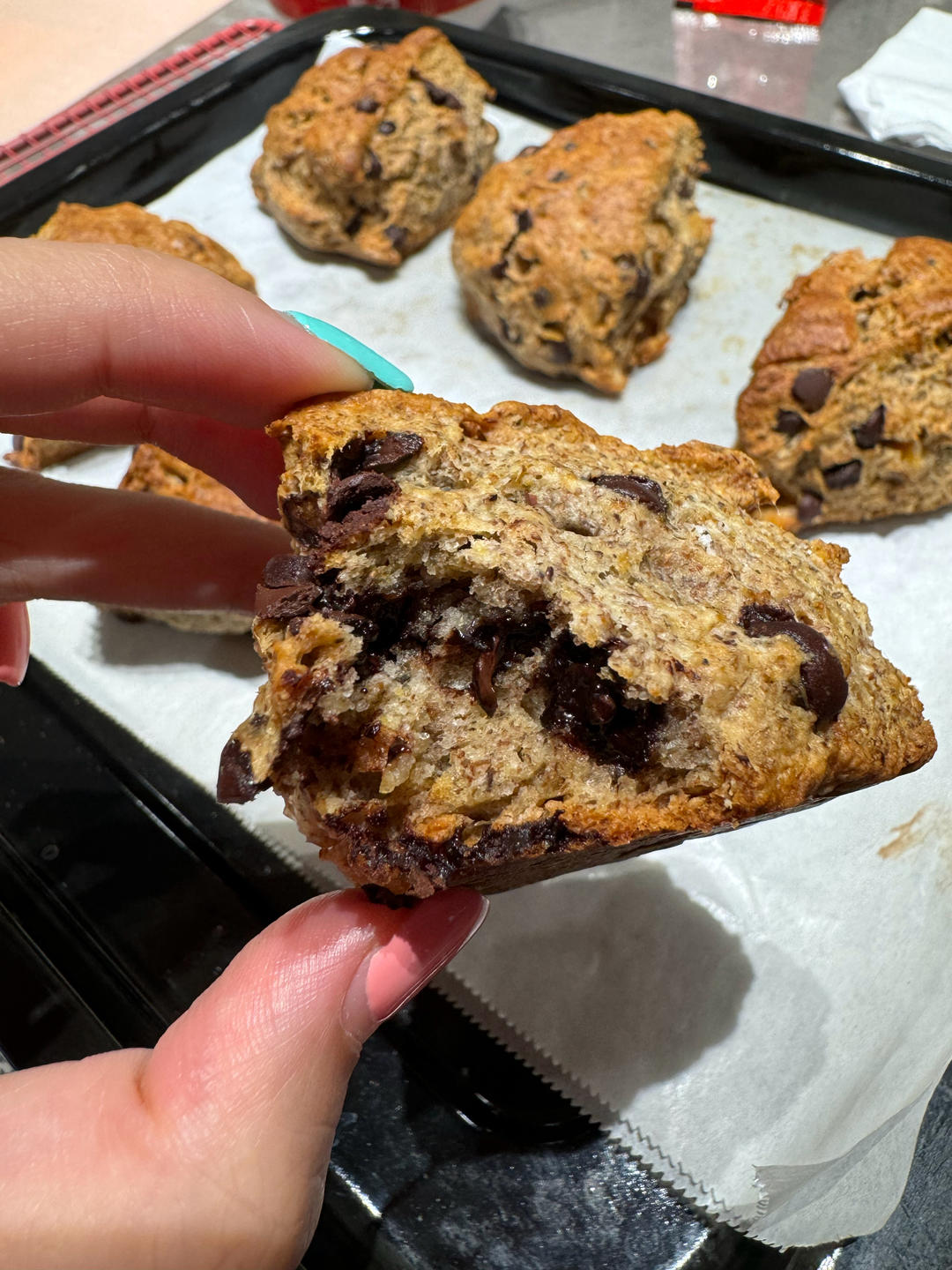 全麦香橙蓝莓巧克力司康【健身少女的小零食】