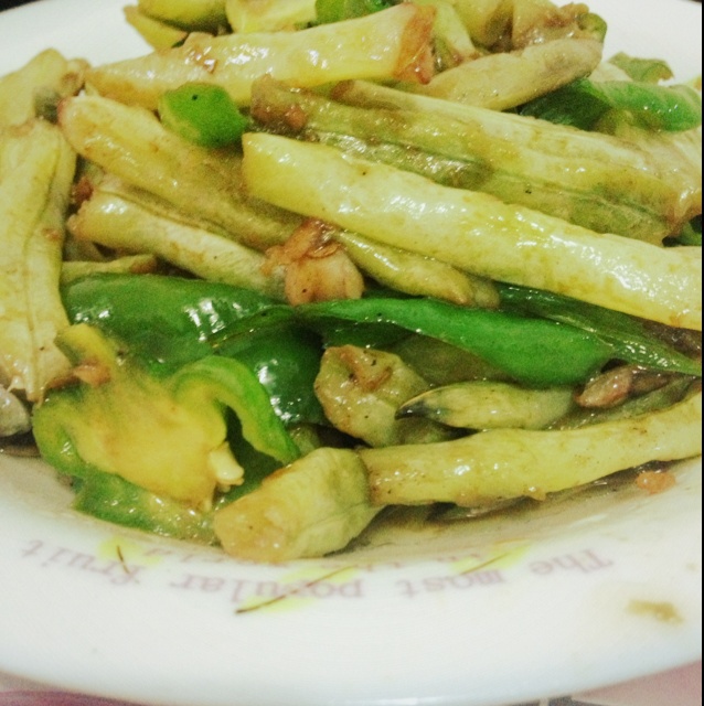 青椒炒豆角