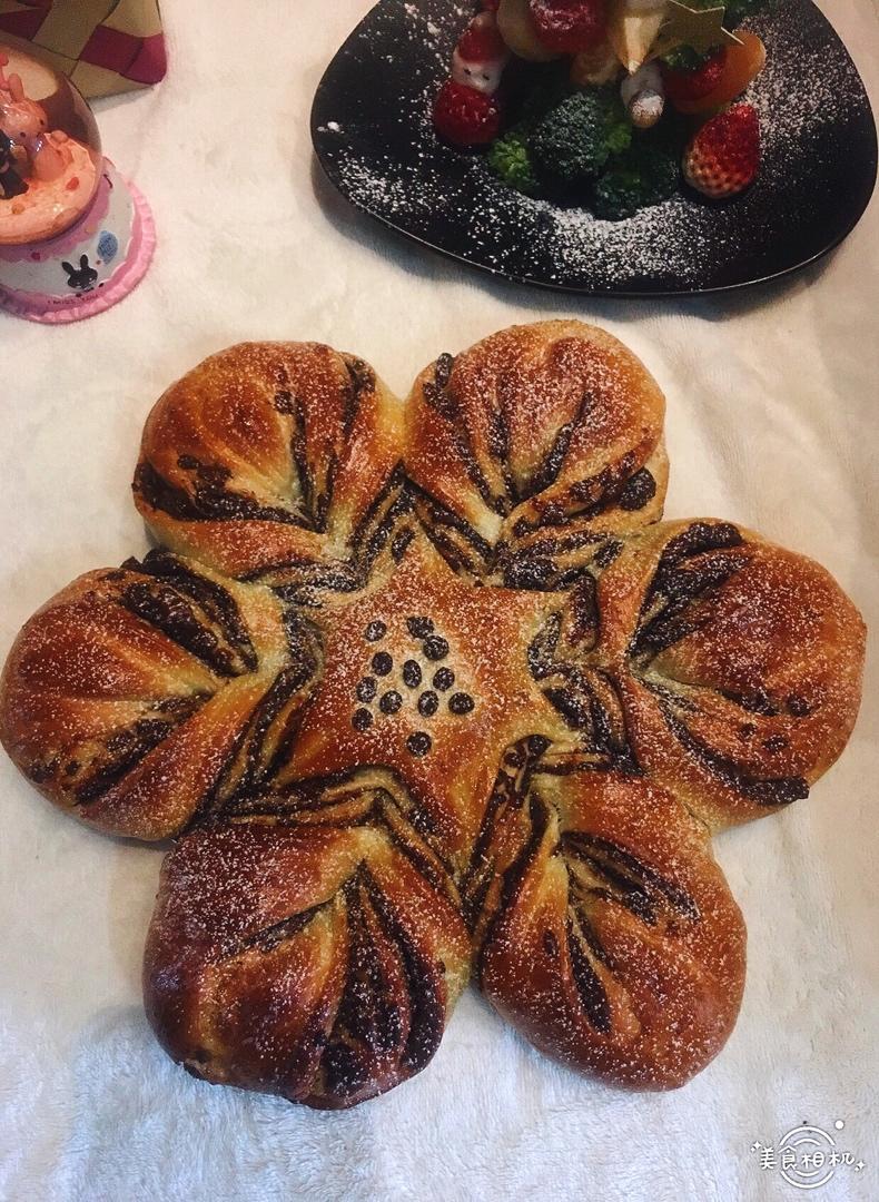 【北鼎烤箱食谱】网红ins款圣诞雪花大面包