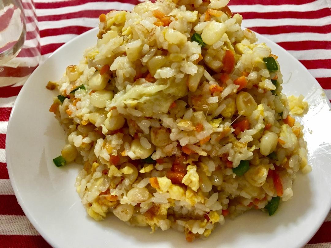 苏苏-素食做的榴莲炒饭