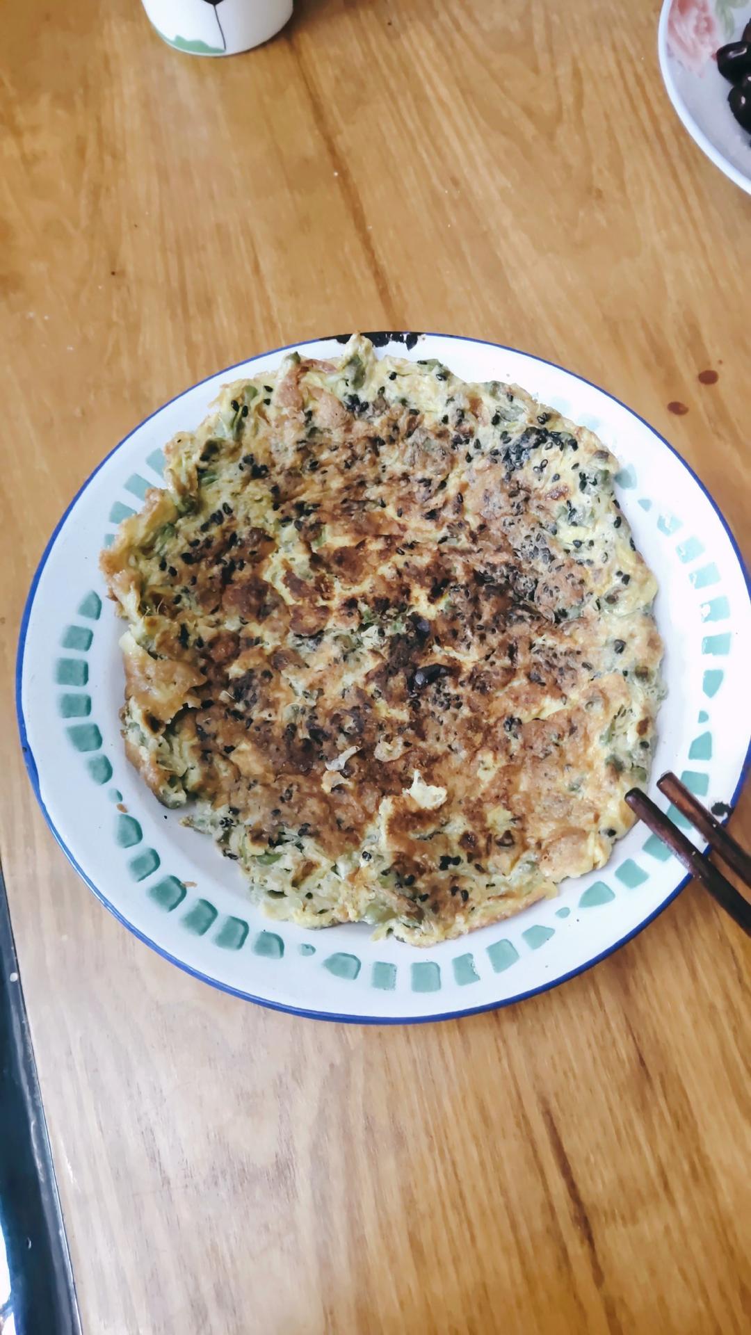槐树花蛋饼