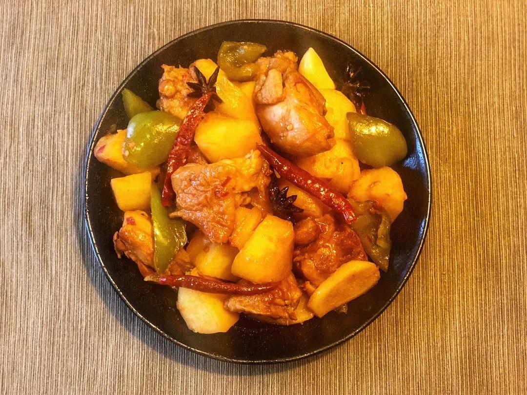 新疆特色大盘鸡（附加皮带面做法）