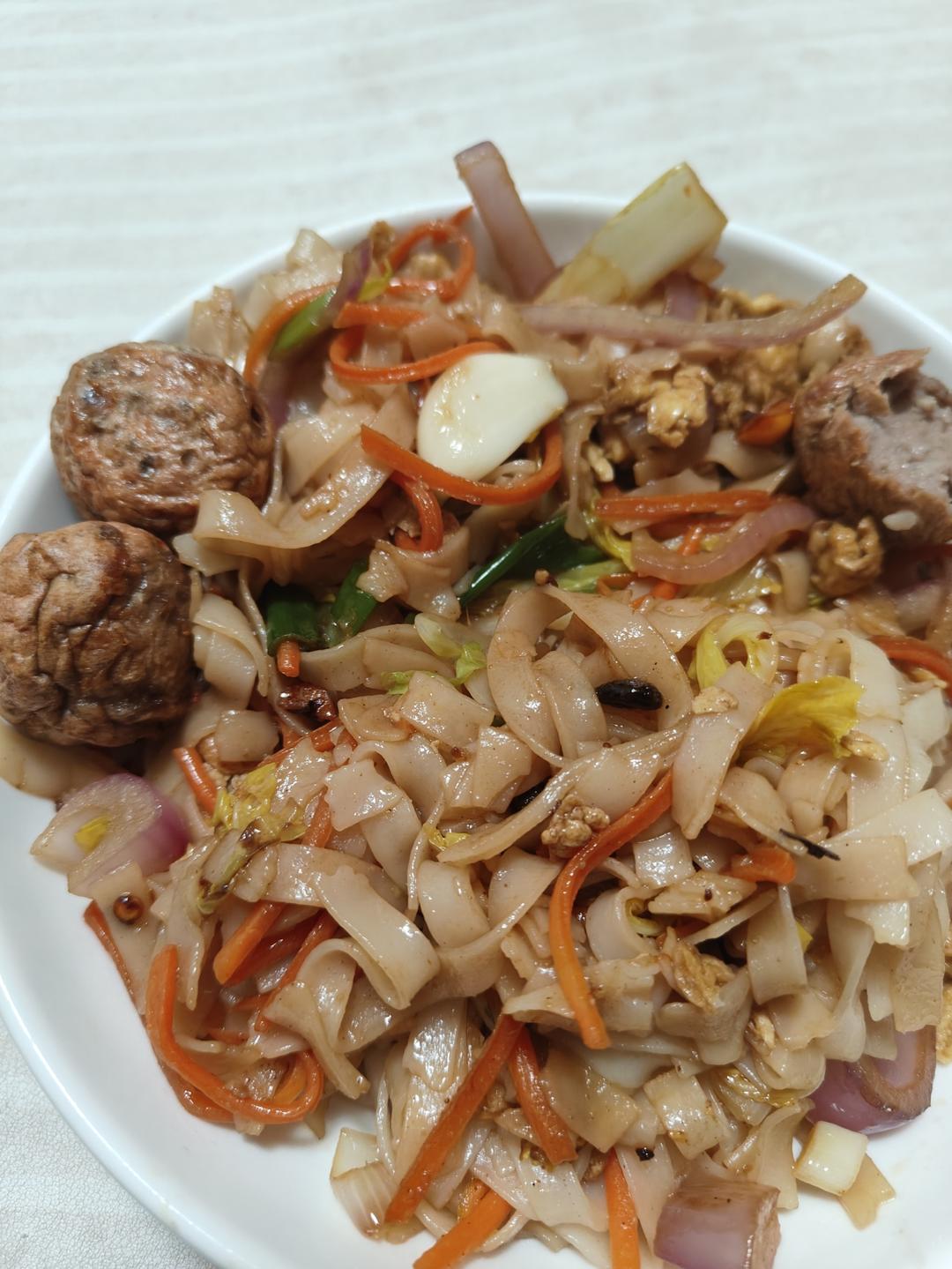 素炒河粉（干河粉版）