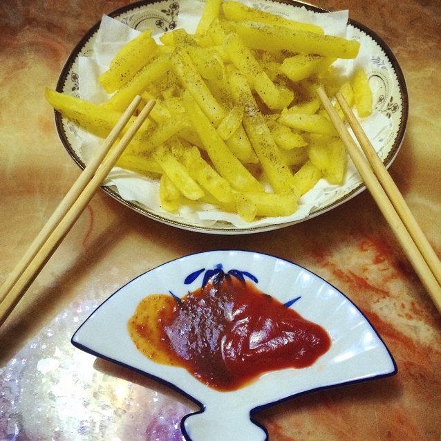 简易炸薯条