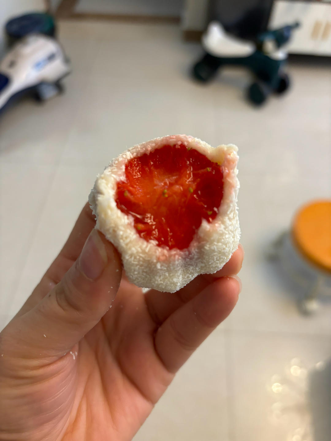草莓大福：吃下冬天的第一颗草莓吧！