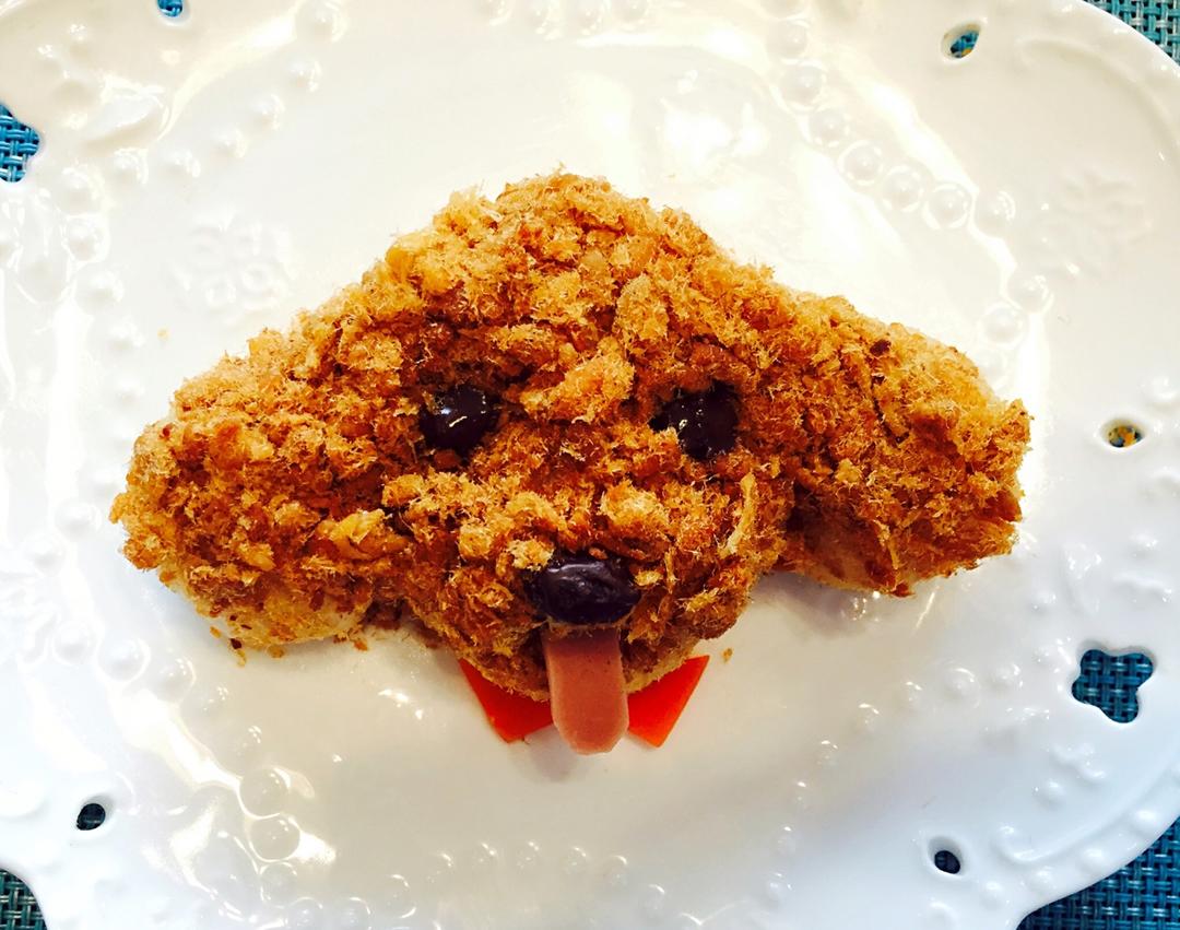 哄娃人气早餐【咸蛋黄肉松饭团】泰迪版-每天都是六一节