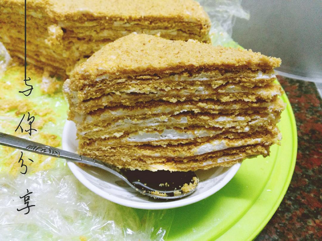 俄罗斯蜂蜜千层提拉米苏（巧克力味）