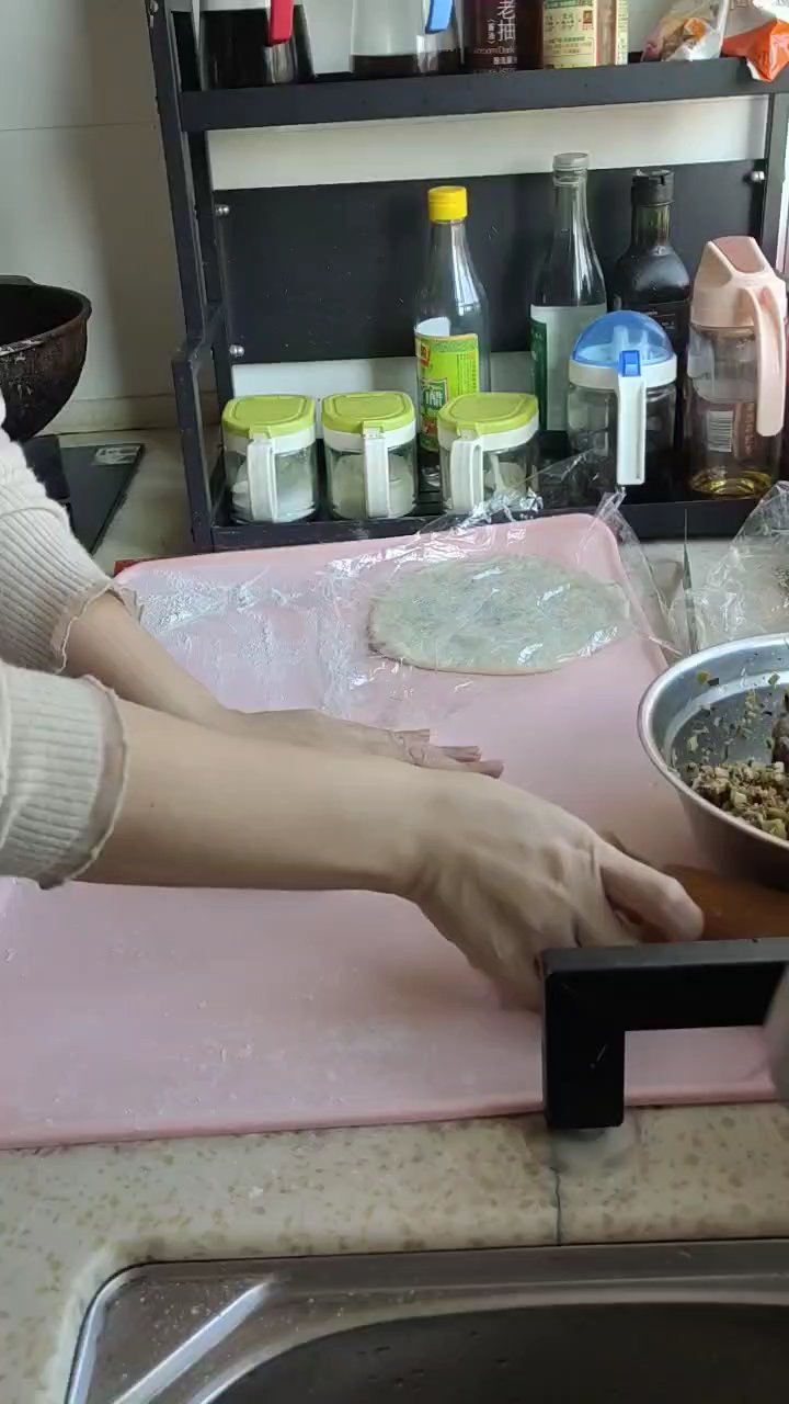 温州小吃咸菜饼的做法 步骤5