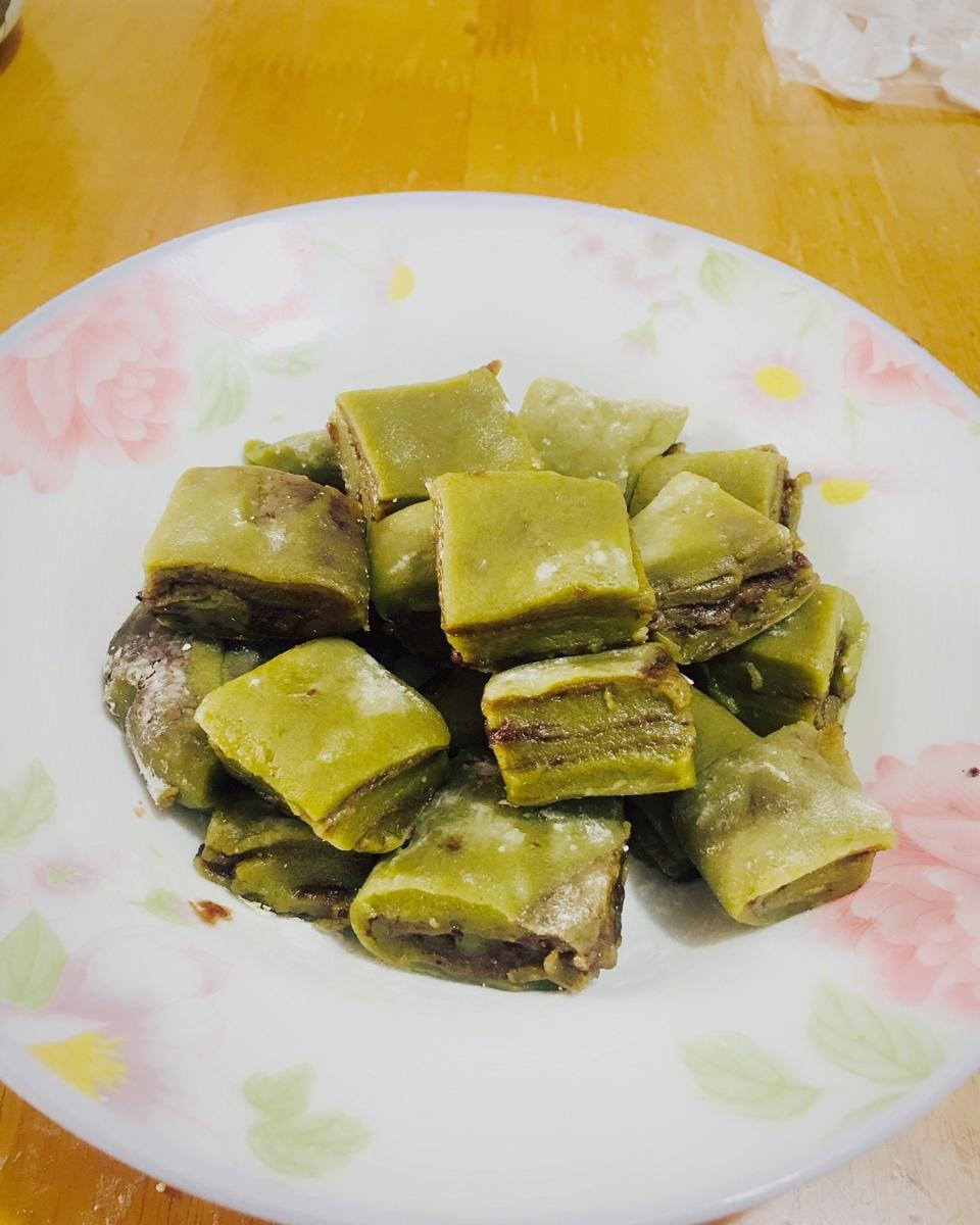 抹茶蜜豆麻薯