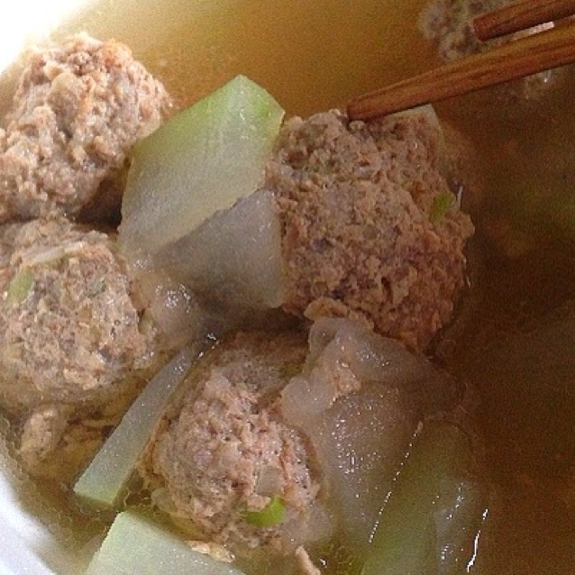 冬瓜汆丸子汤