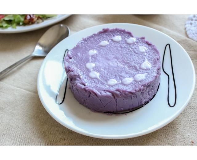 低卡紫薯牛奶布丁的做法