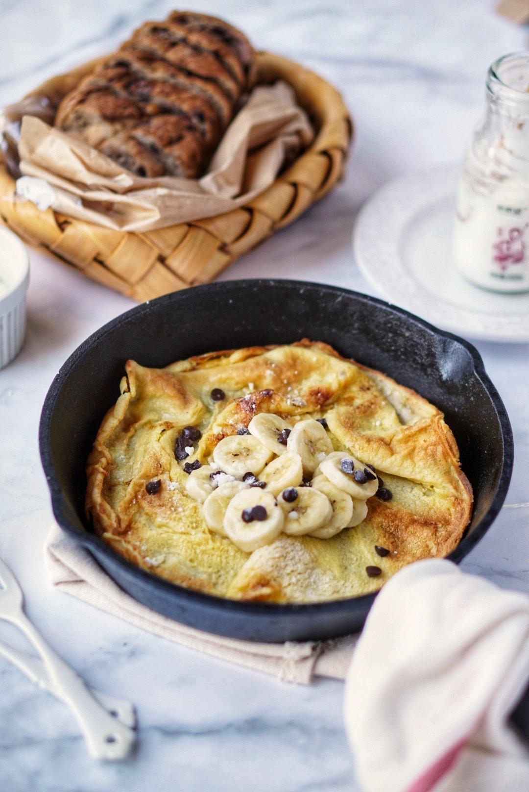 蓝莓香蕉芝士Dutch Baby