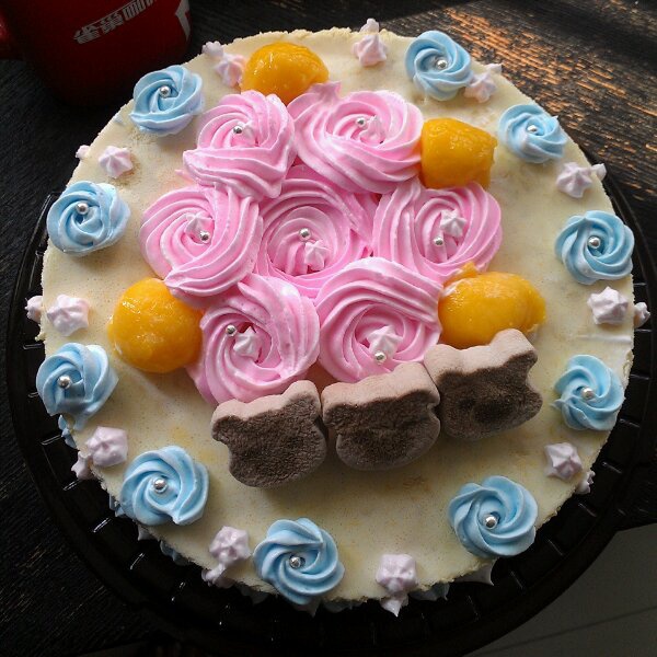 小清新芒果慕斯蛋糕