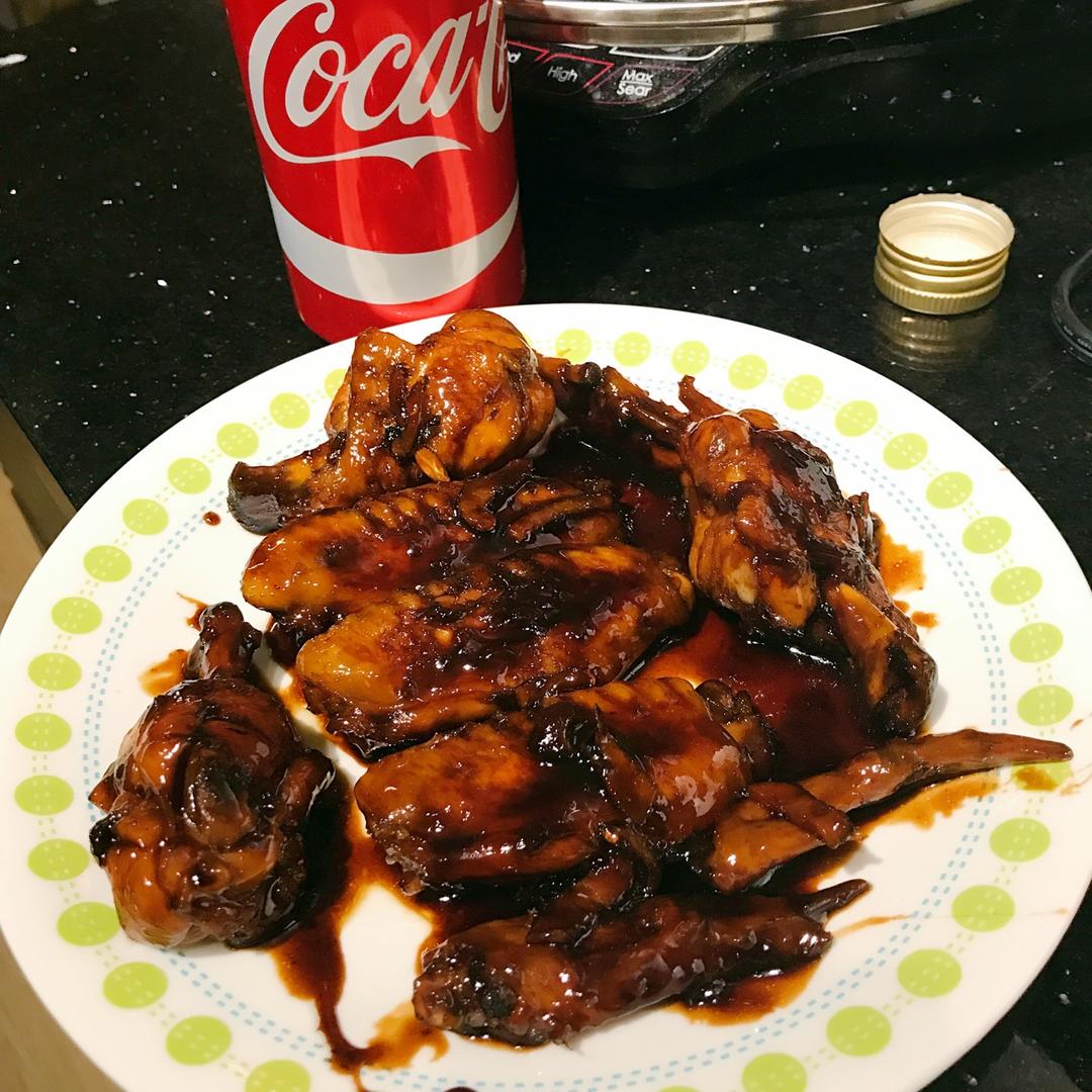 可乐鸡翅（无油加姜版）